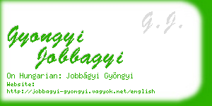 gyongyi jobbagyi business card
