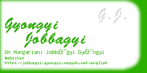 gyongyi jobbagyi business card